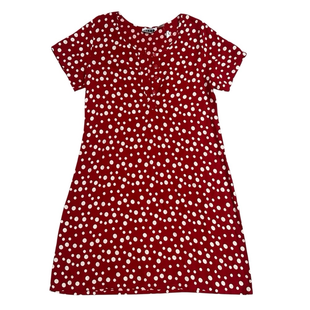 MTB Vintage Red and White Polka Dot Small Dress